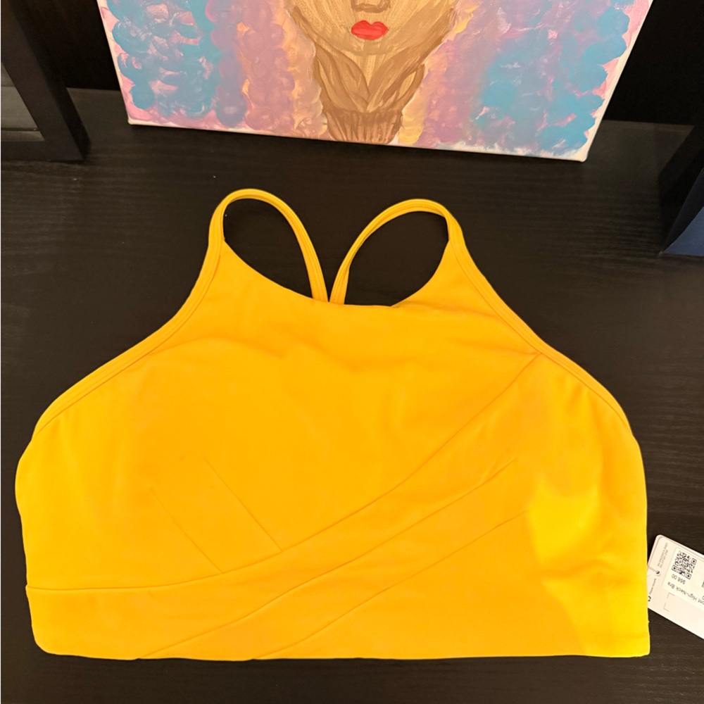 Lululemon Athletica Yellow Sports Bra